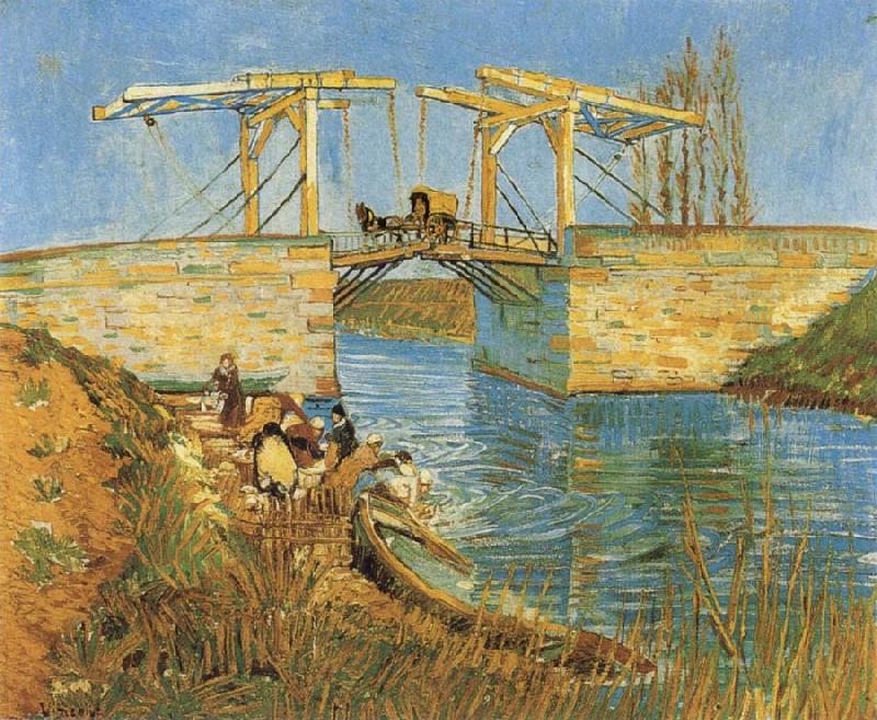 Vincent Van Gogh The Langlois Bridge at Arles France oil painting art